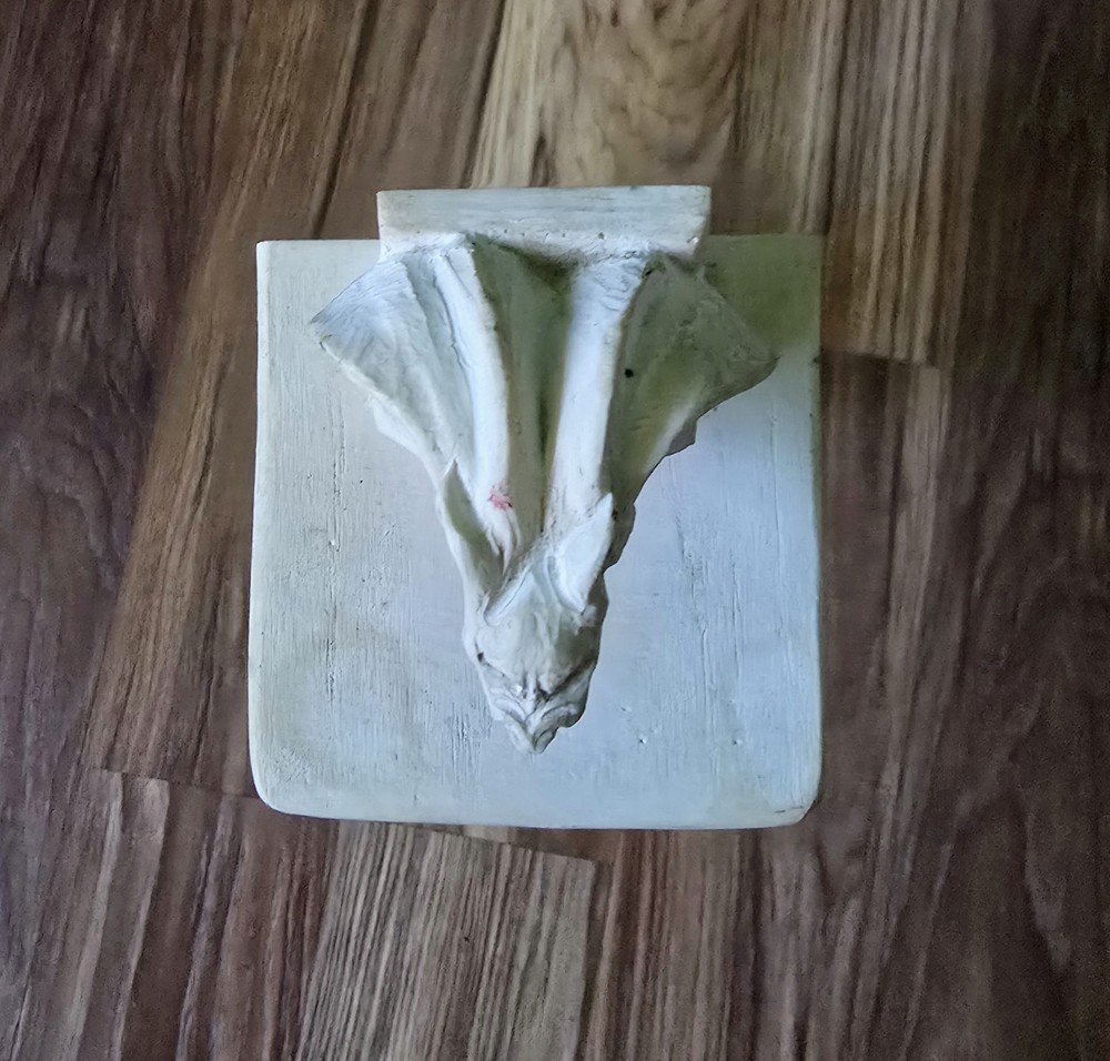 Ceramic Resin Gothic Incense Burner Holder Signed Yancy 96