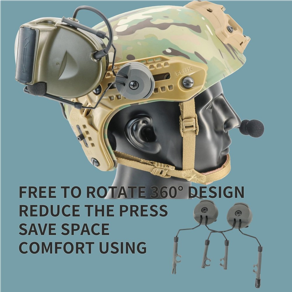 Hearangel COM Rail Adapter Mouting Adapter Compatible with COMTAC Headsets &