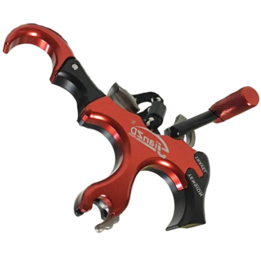 10-100LB 4 Finger Grip Thumb Trigger Archery Hunt Compound Bow Release Aid