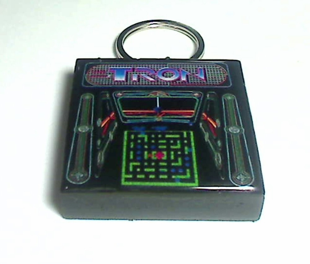 TRON Arcade Coin Door accessory Keychain