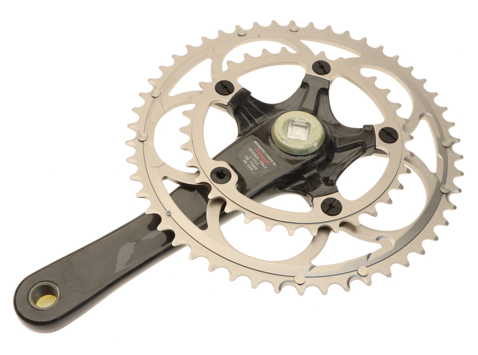 Campagnolo Record Carbon Compact Crankset 10s 50/34 172.5mm Square Taper NOS NEW