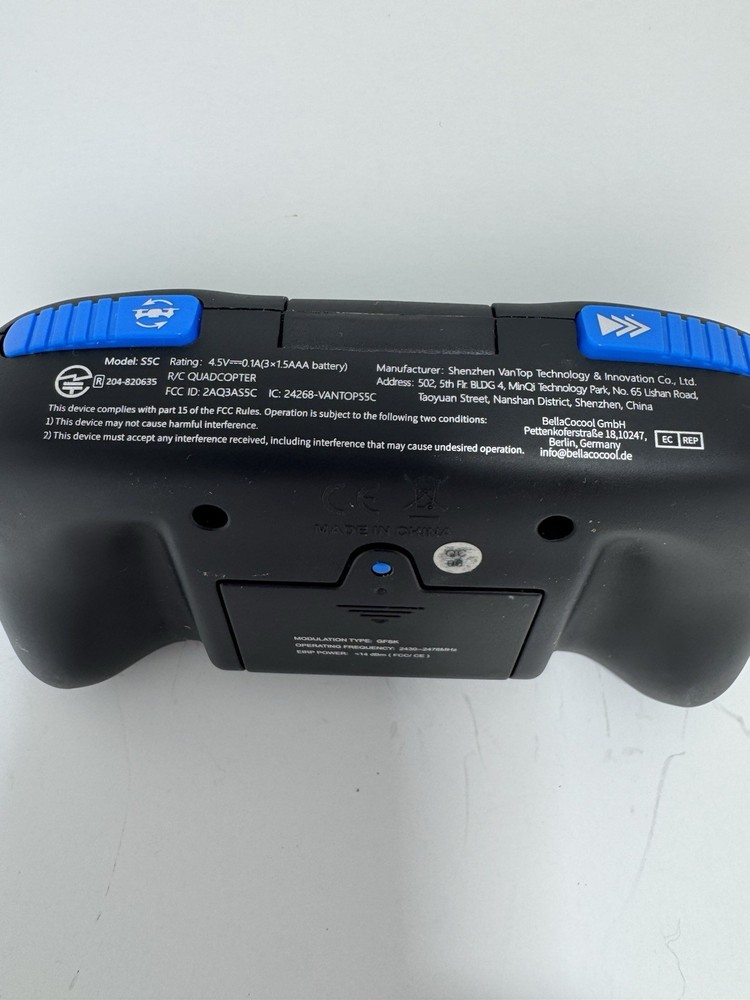 Snaptain S5C Black Remote 55C Controller RC Drone Quadcopter Untested