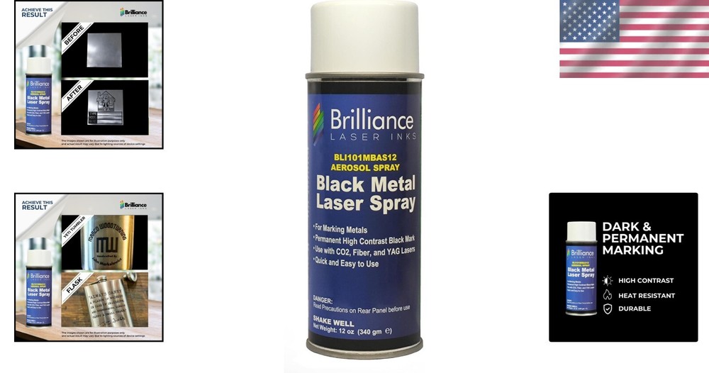 Versatile 12 Oz Spray Marker for All Laser Types - Smooth Application Guaranteed