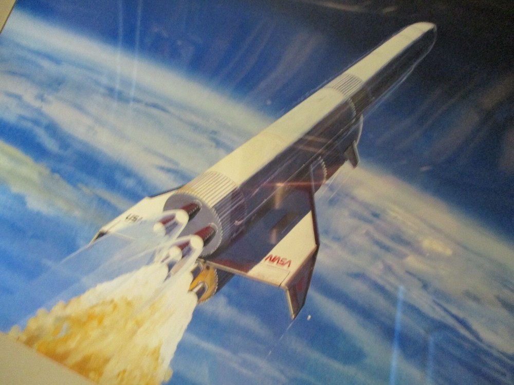 1986 NASA MSFC SHUTTLE REUSABLE SPACE TRANSPORTATION CARGO VEHICLE TRANSPARENCY