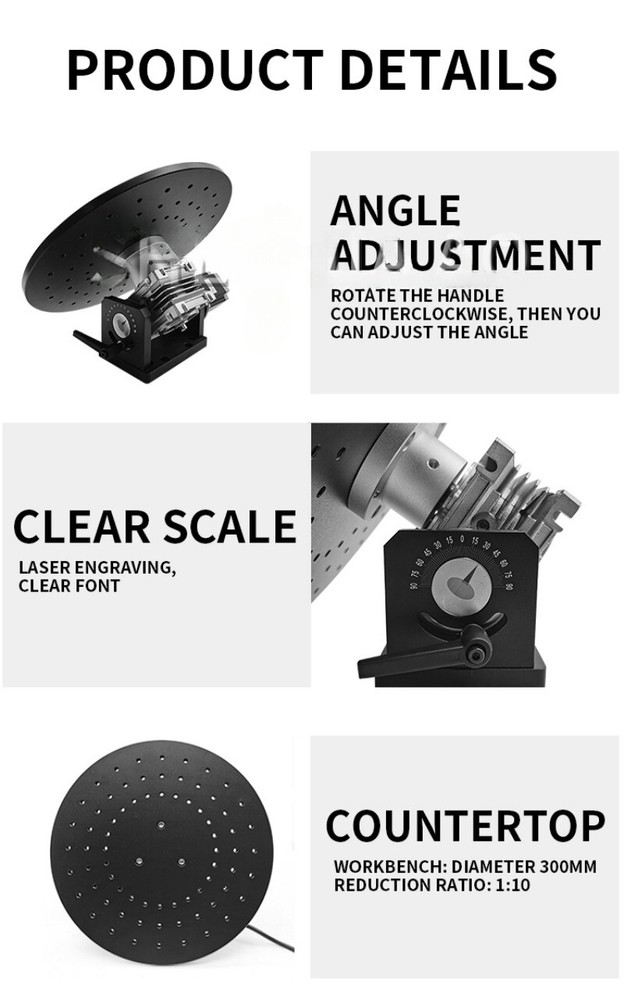 360° Turntable Electric Turntable Marking Machine Engraving Machine Turntable