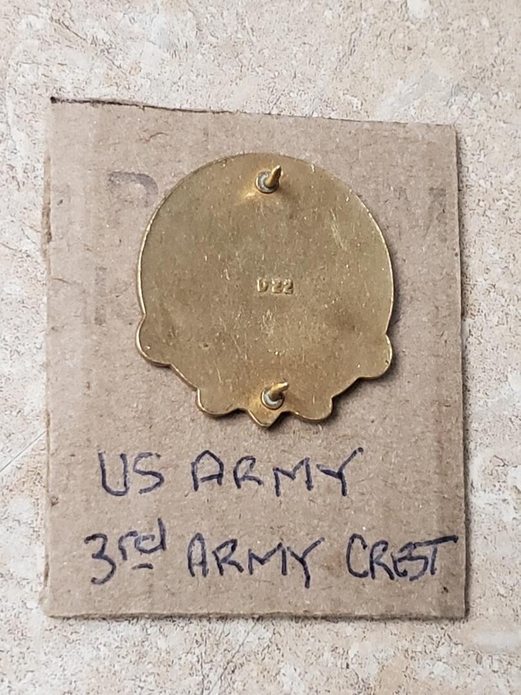 US 3rd Army Unit Semper Prima Tertia Crest Pin