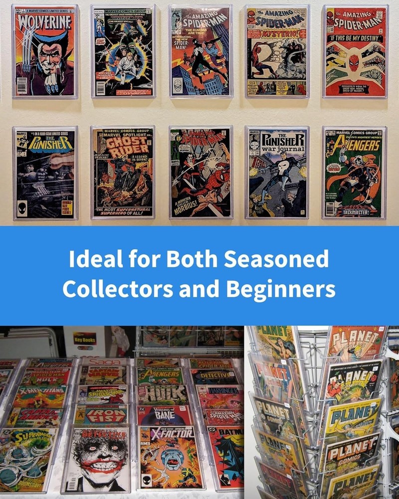 Comic Book Top Loaders for Current, Toploader Hard Sleeves Holder for Comic Book