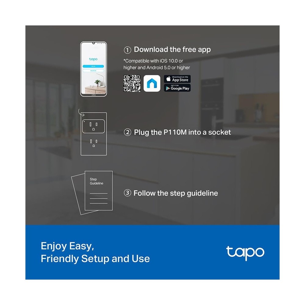 TP-Link Tapo Smart Plug Mini, Matter Compatible, Compatible with Al... Fast Ship