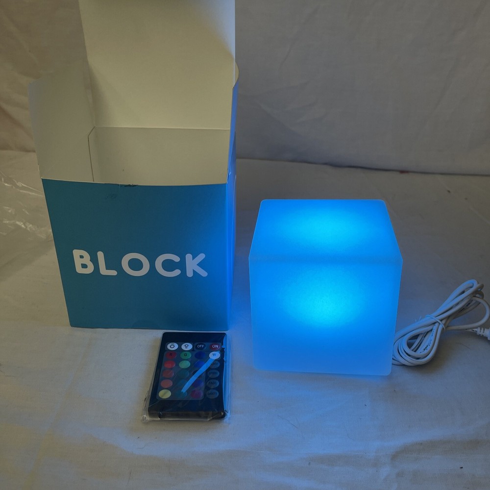 4X4 LED Color-Changing Light Up Cube Decoration with remote