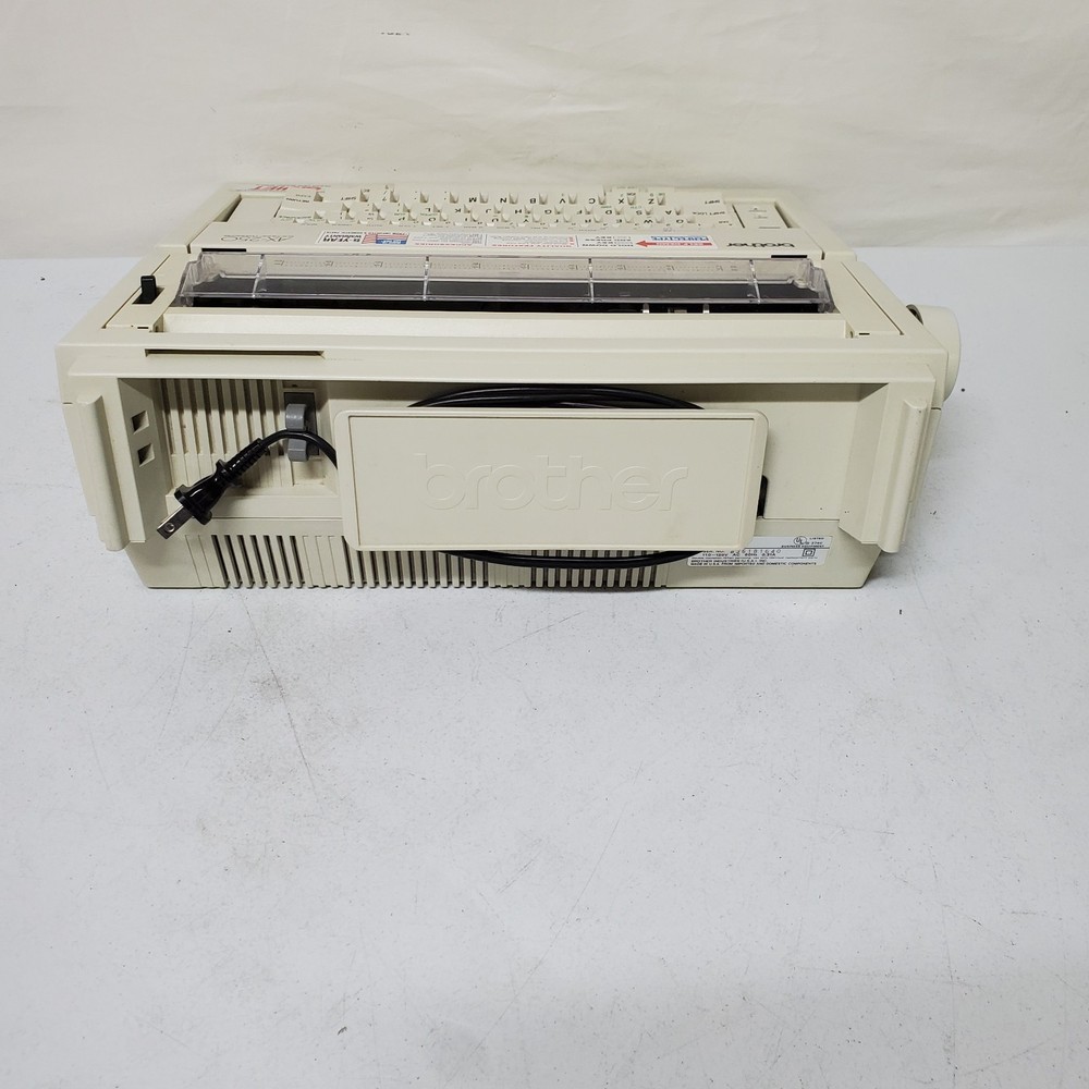 Brother AX-250 Electronic Typewriter Tested Working Missing Input Piece