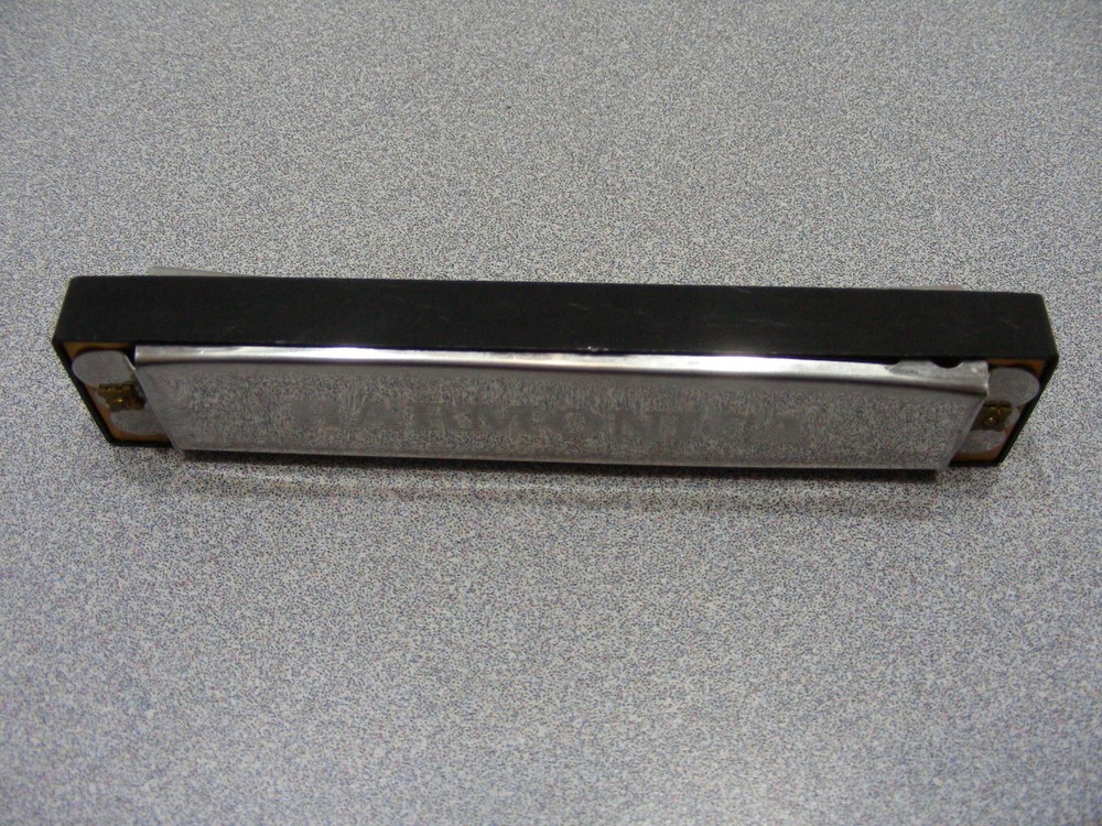 Vintage Chrome and Plastic Harmonica!