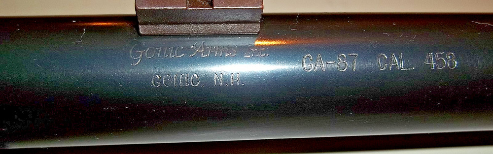 Gonic Arms Model GA-87 .458 Cal. Inline Muzzleloading Rifle Barrel -UNFIRED -