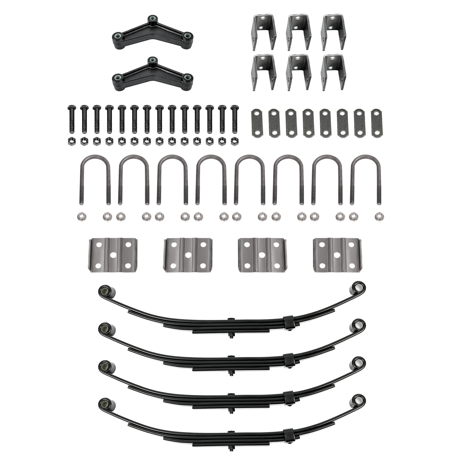 Leaf Spring Hanger Kit W/Hardware For Tandem Trailer Axle Anti-Rust Oil 3500LBS