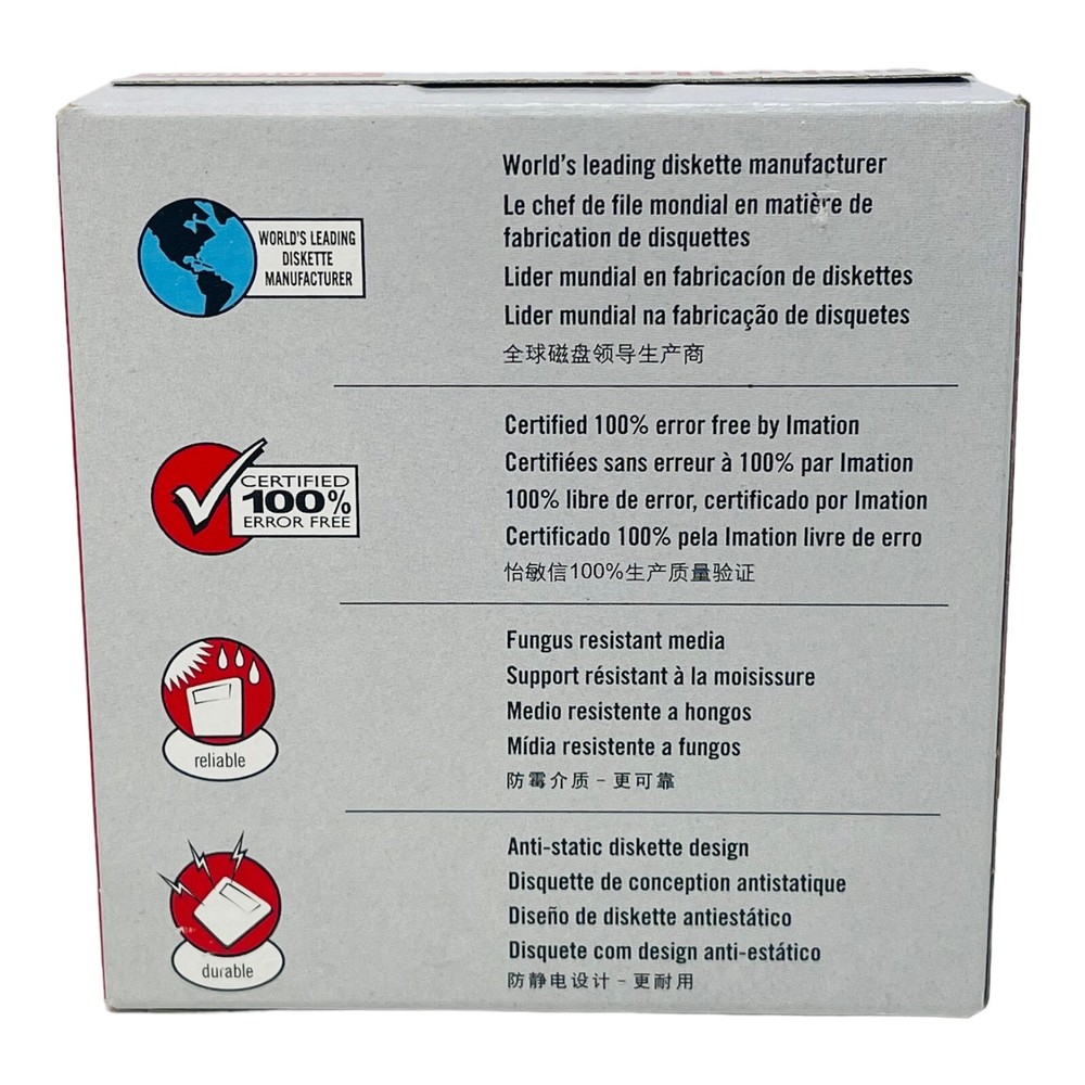 IMATION 1.44MB DISKETTES 10PACK SEALED NEW/UNUSED SURPLUS