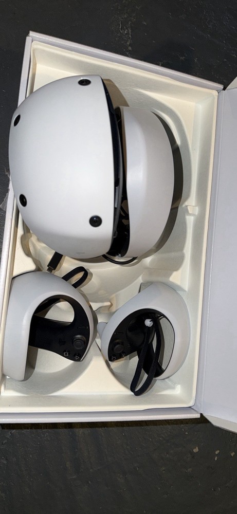 Sony PlayStation VR2 White Black VR Headset with Controllers