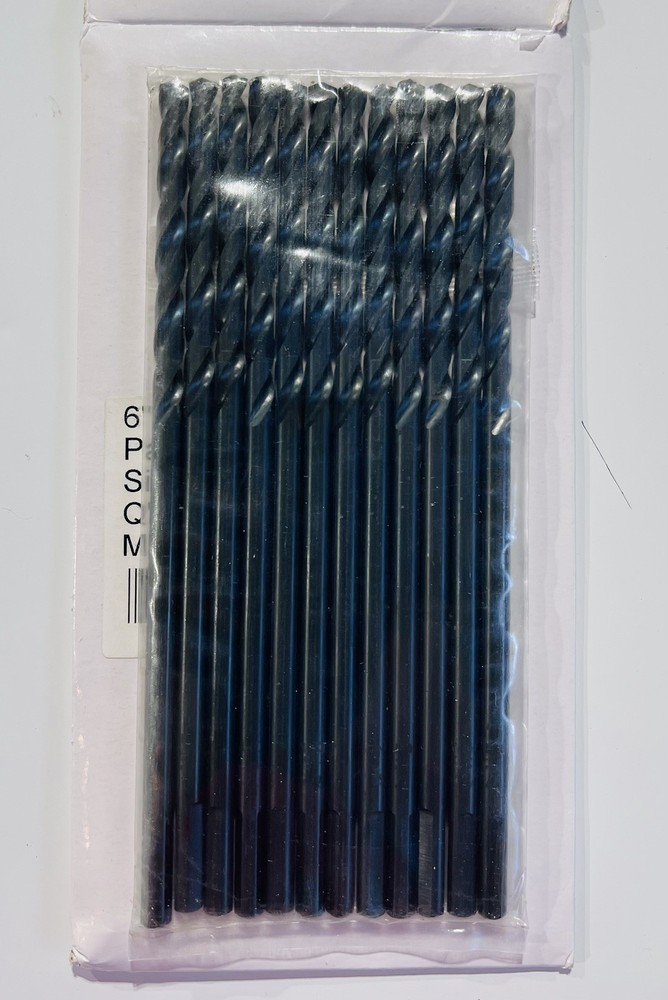 Felimax Extension Bits - 7/32" 135 Degree Split 6" Aircraft Drill Bits - 12 Pack