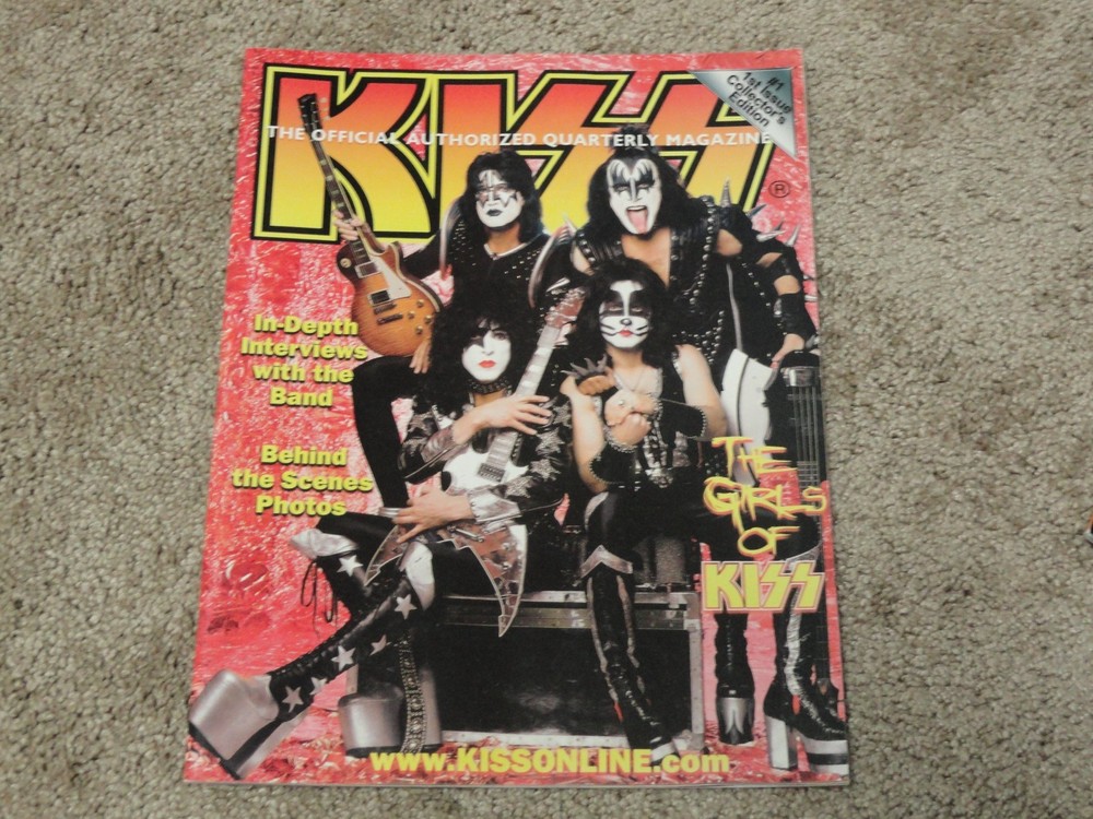 KISS Official Authorized Quarterly Magazine Issues 1 thru 5 with Posters HTF
