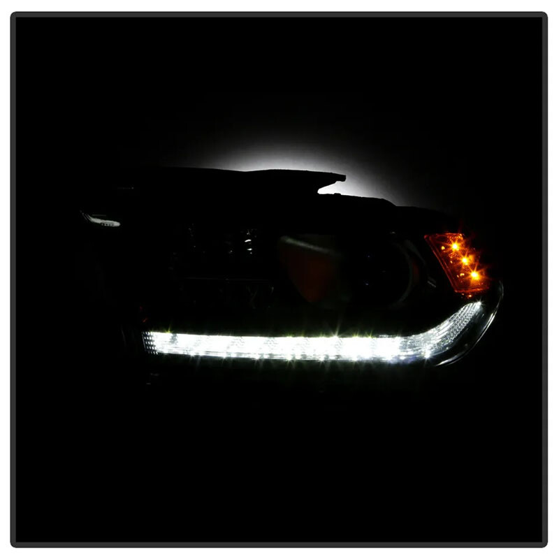 Black Halogen LED DRL Headlight For 2014-2020 Dodge Durango Assembly Driver Side