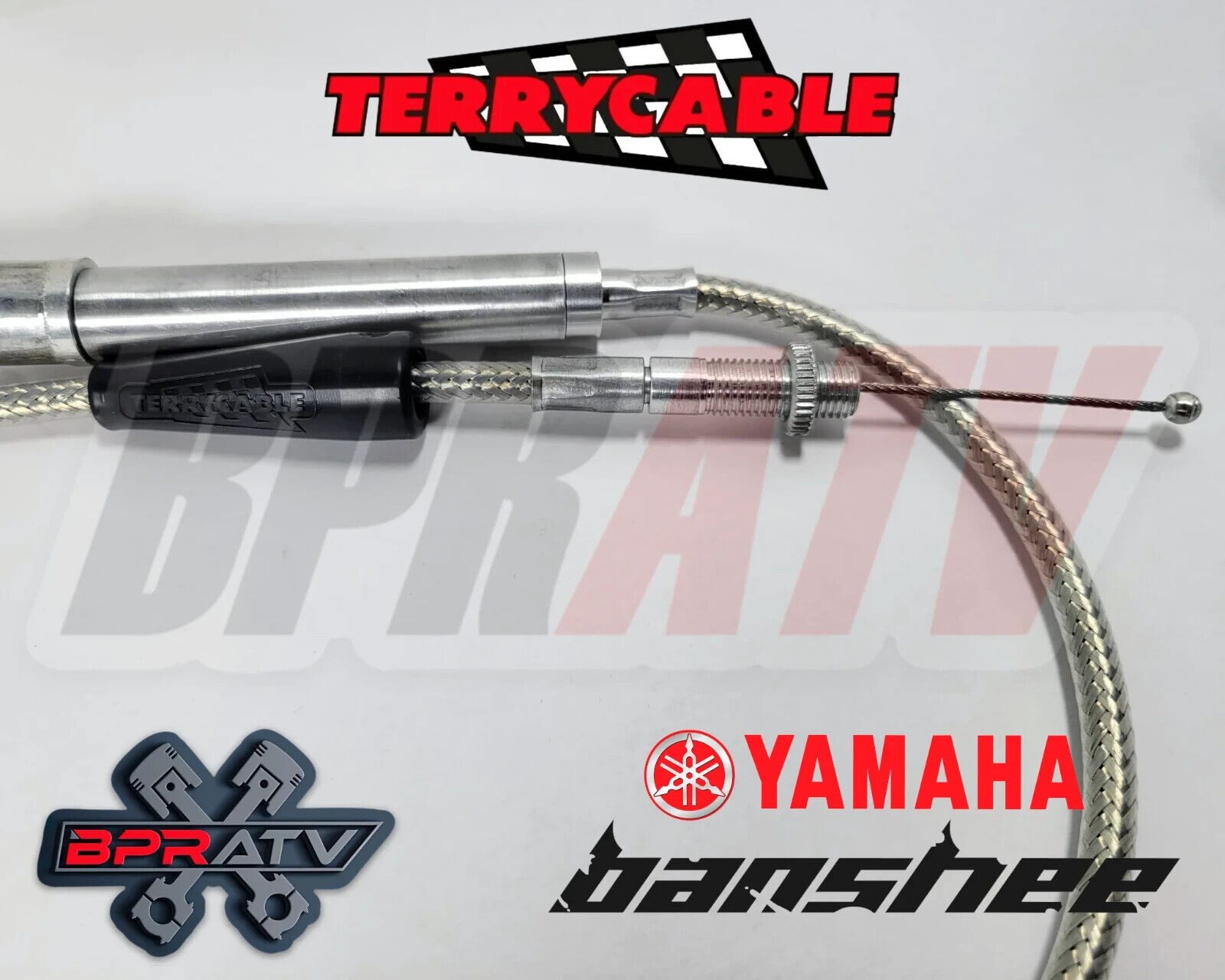 Banshee 350 Terry Steel Braided Dual Thumb Throttle Cable PWK PJ Carbs 28-41mm