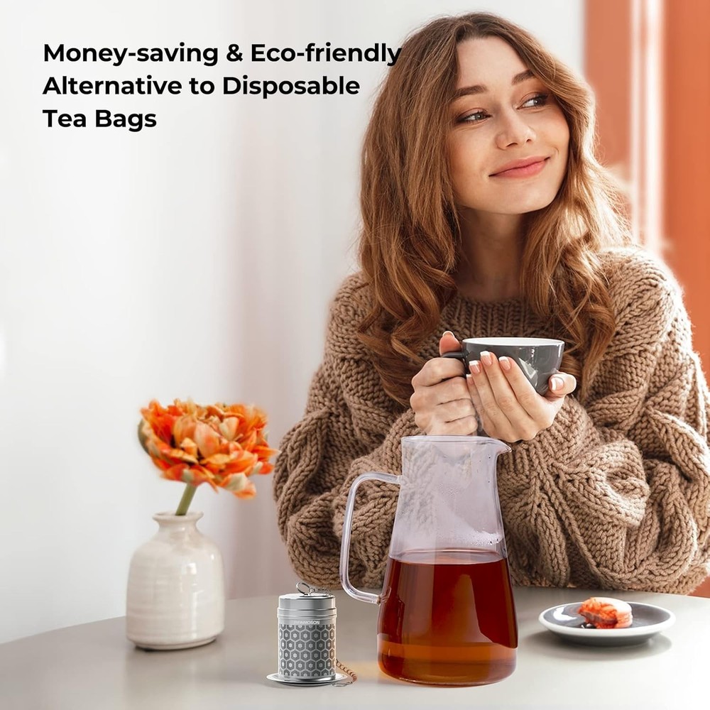 Large Stainless Steel Tea Infuser with Extra Fine Mesh - Secure & Versatile