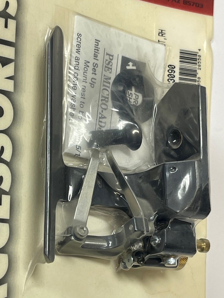 PSE Micro Adjust Arrow Rest - RH Black - Overdraw style