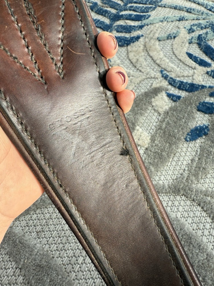 48” Crosby Brown Leather Girth