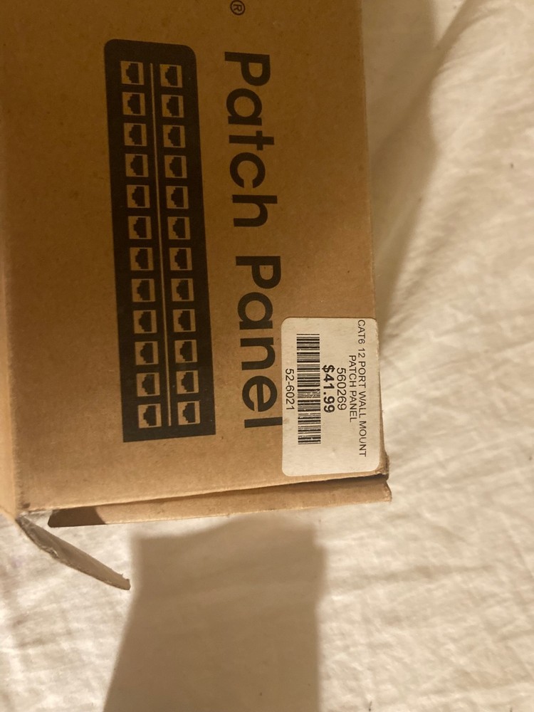 CAT6 Intellinet 12 port wall mount patch panel