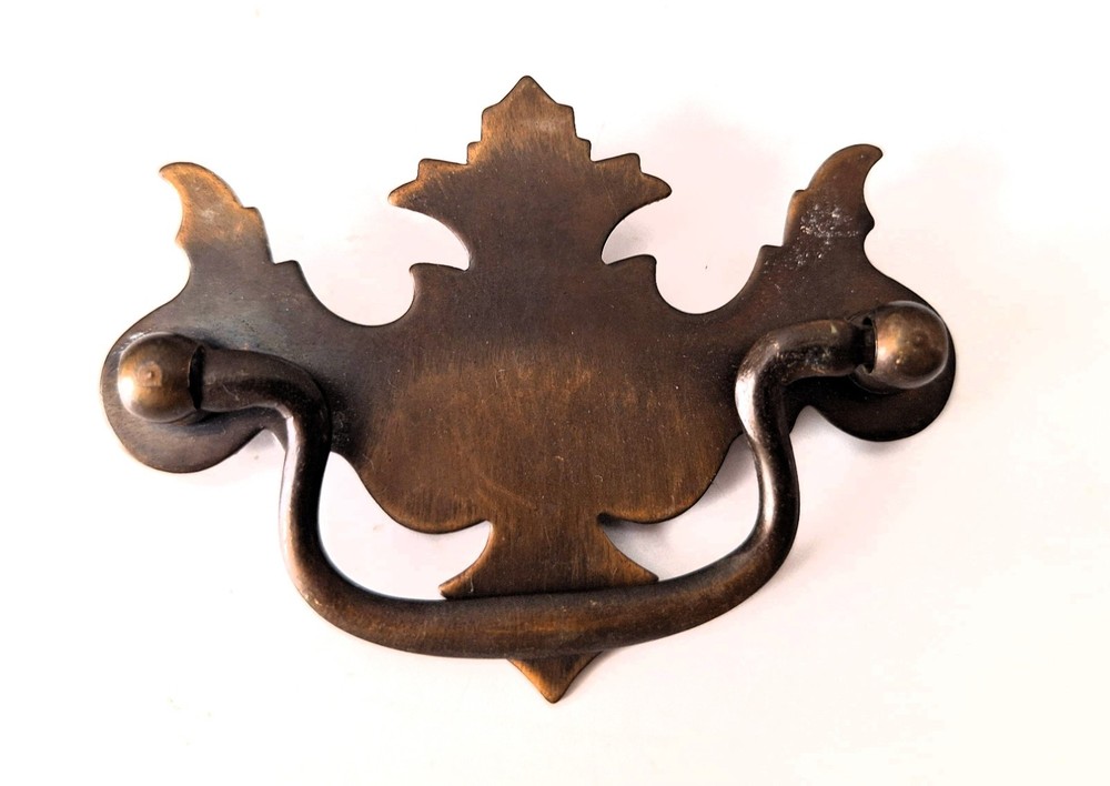 Bat Wing Drop Handle Cabinet Drawer Pull Magnetic Metal FLAT BACK 3"