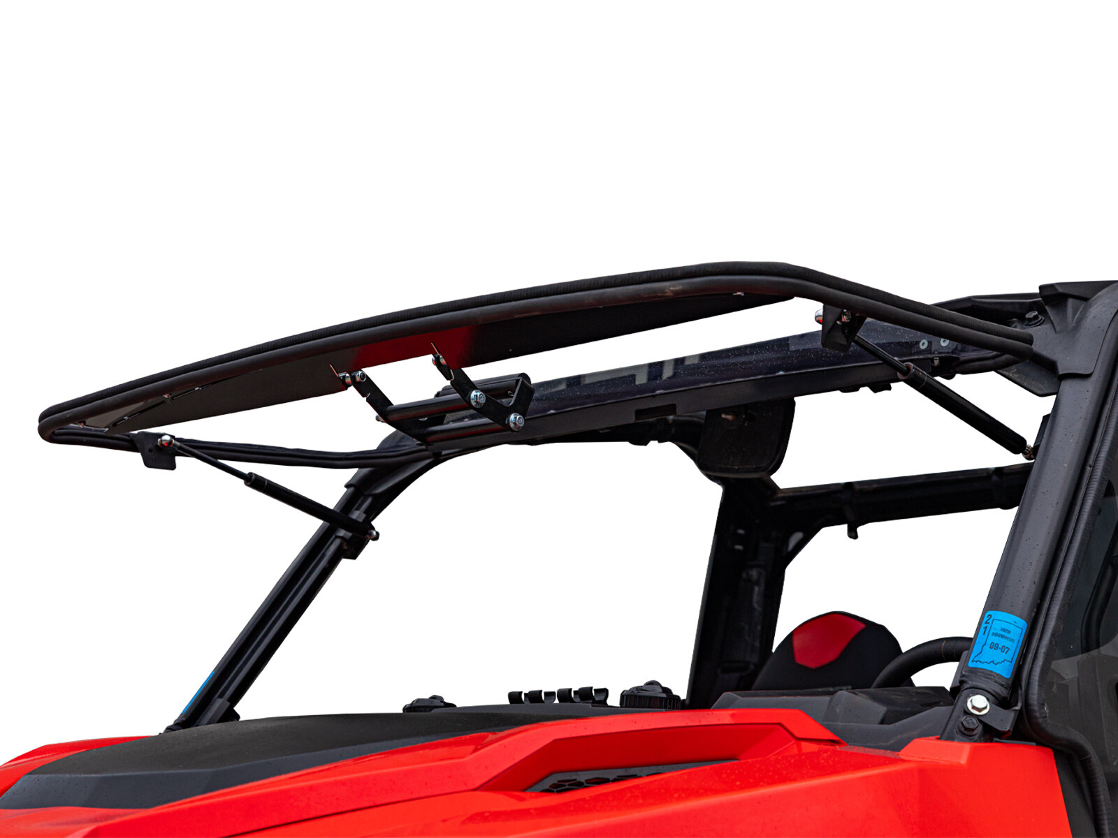 SuperATV Scratch Resistant Flip Windshield for Polaris General XP 1000