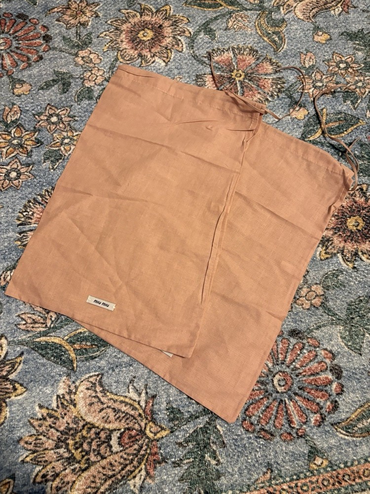 Authentic Miu Miu Shoe Box + 2 Dust Bags Replacement Packaging — Read