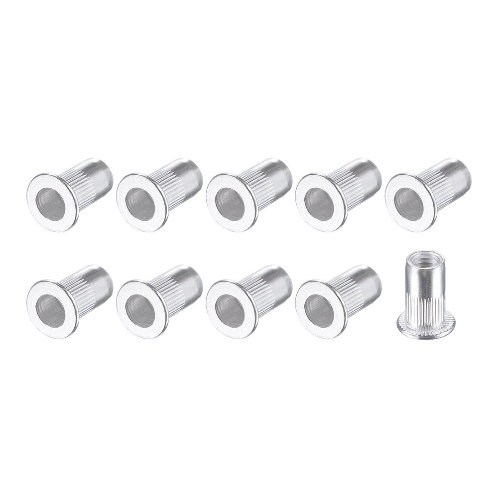 Rivet Nuts (M5) 110Pcs, Aluminum Alloy Threaded Insert Nuts