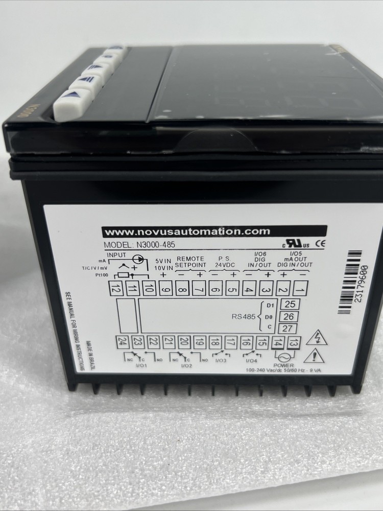 Novus 8300200220 Model N3000-485 Process controller NEW