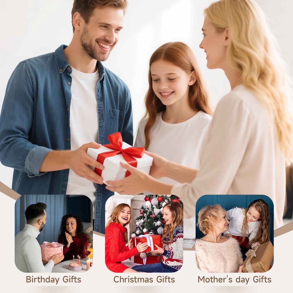 URPOWER Essential Oil Diffuser with 7 LED Color 100mL/Compact, Smooth White