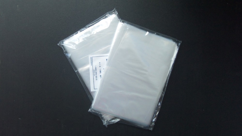 Multiple Sizes Clear Poly Bags 1Mil Flat Open Top Plastic Packaging Packing LDPE