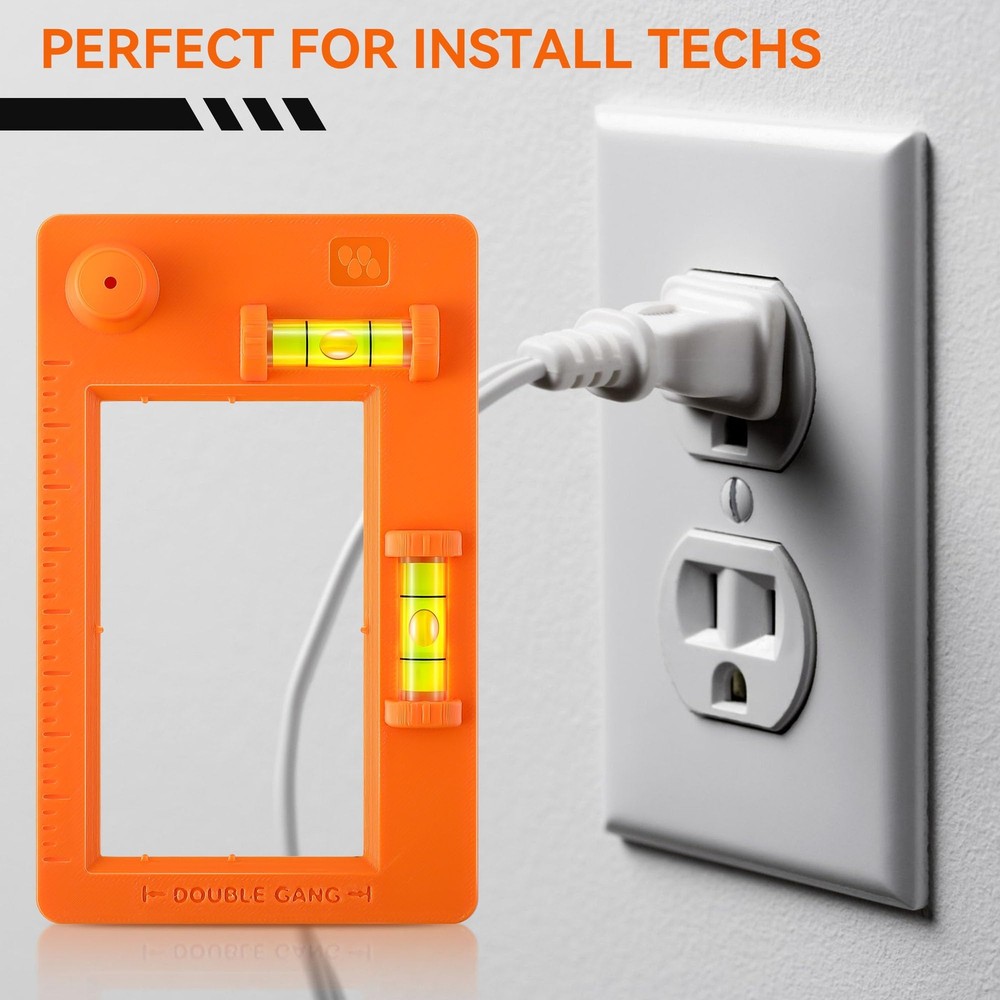 Low Voltage Mounting Bracket Template Horizontal or Vertical Mounting Templat...