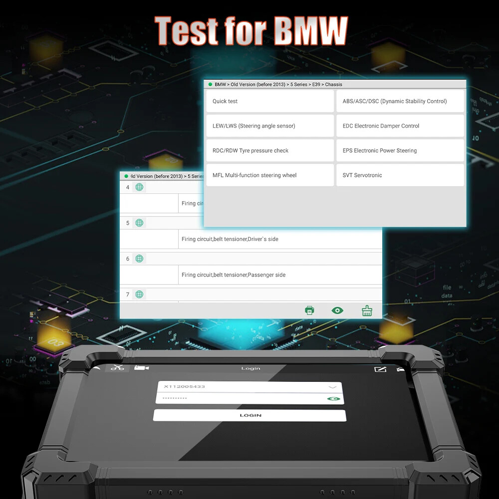 ANCEL X7 Bluetooth OBD2 Scanner Full System Diagnostic Bi-directional Scan Tool