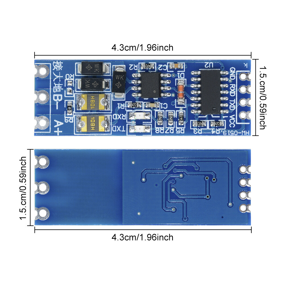 Stable UART Serial Port to RS485 Converter Function Module RS485 to TTL Module