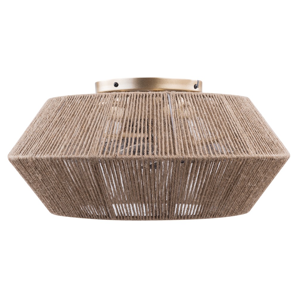 Low Profile Ceiling Fan Caged Flush Mount Ceiling Fan Light With Remote Control