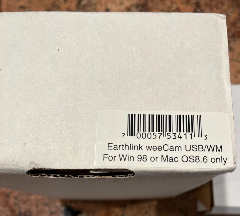 Alaris Earthlink weeCam USB web camera with box/instructions - NEW never used