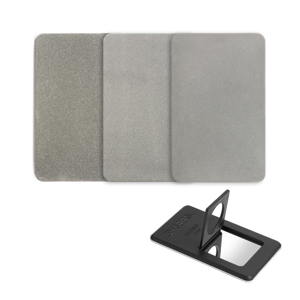 SHARPAL 116N Credit Card Size Diamond Sharpening Stone Knife Sharpener Kit