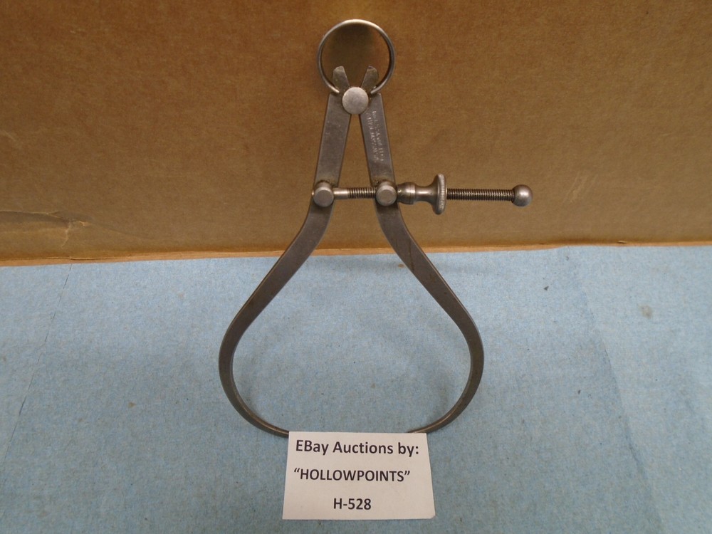 LS Starrett No. 79 Yankee Spring Type 5" Outside Caliper Flat Leg Solid Nut H528