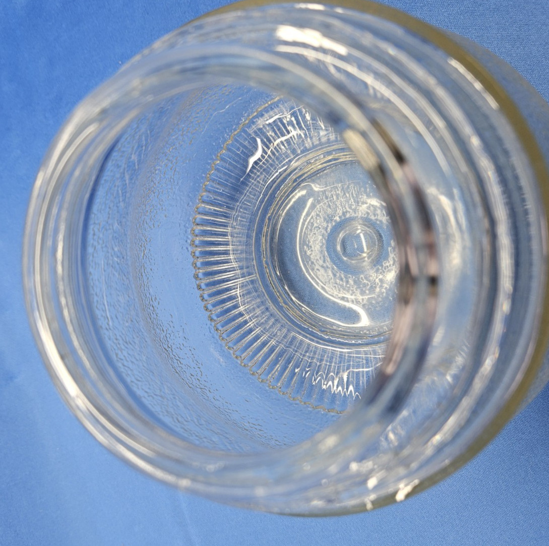 Clear Smoke Tint Textured Ceiling Light Bulb Globe Shade Pear Shape 3" Hole