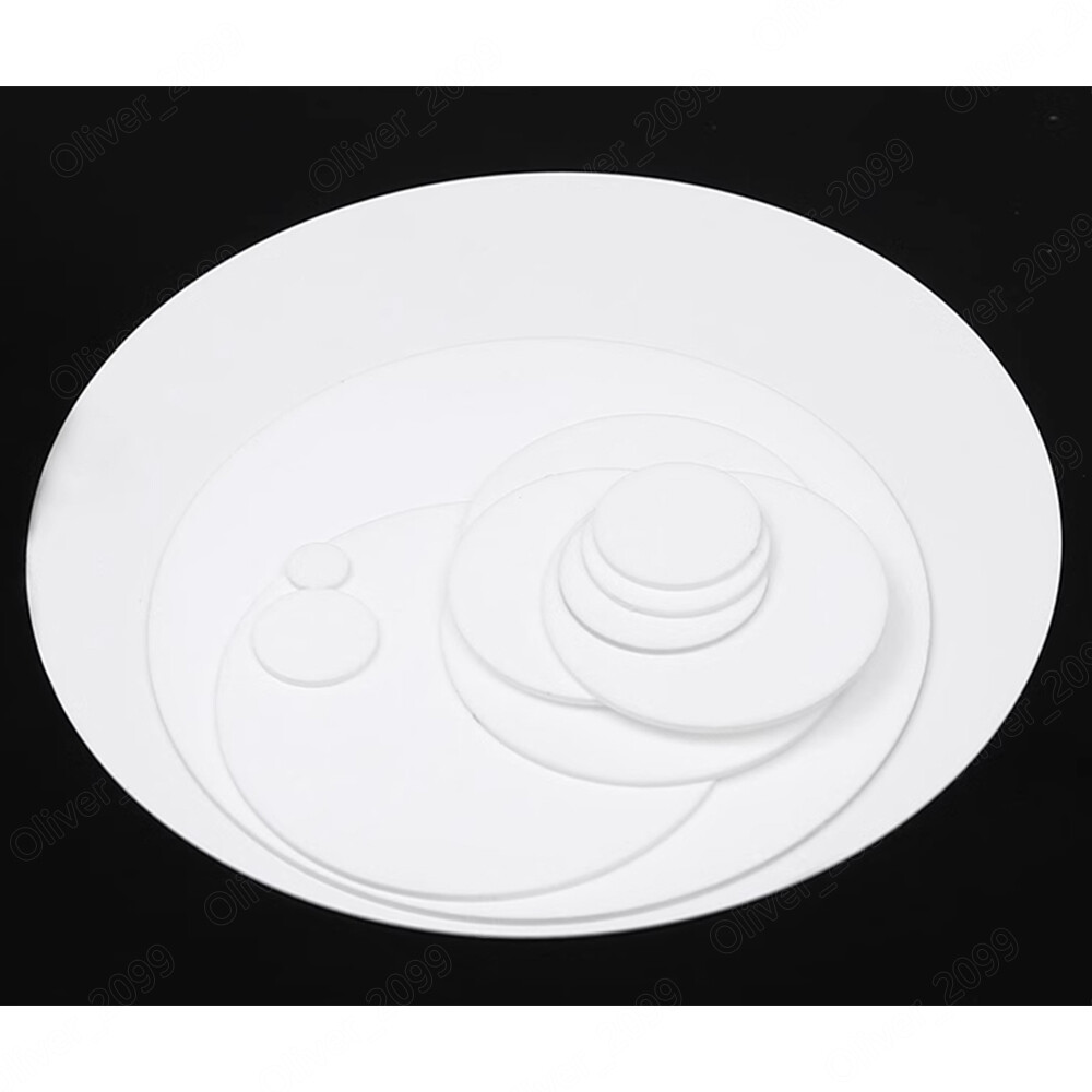 96% Alumina Ceramic Round Sheet Disc Insulation High-temperature Resistance