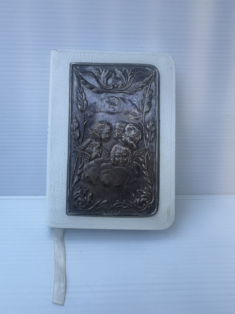 Sterling Silver Front Covered Pocket Bible Hallmarked