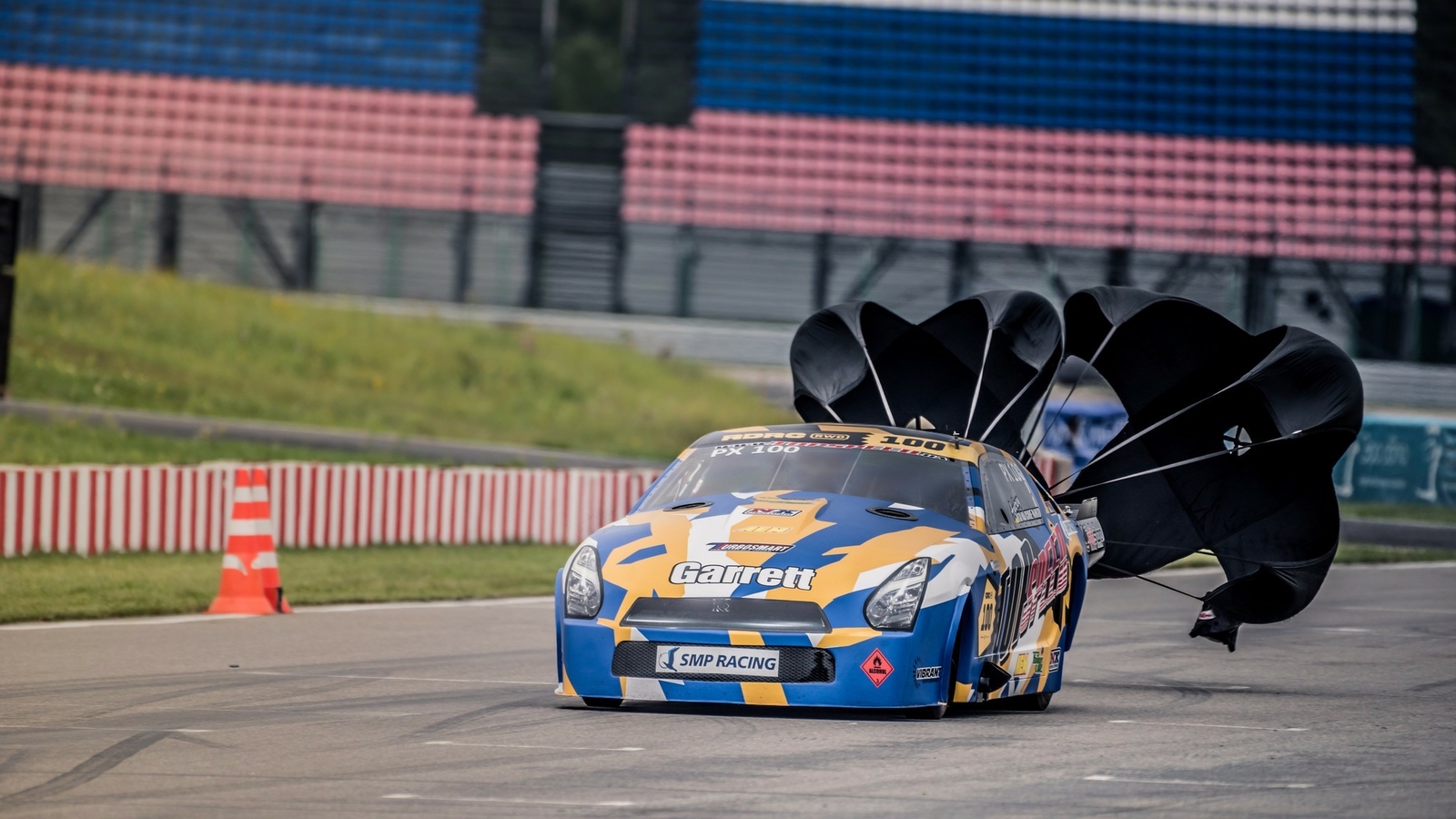 DRAG RACING 12' PARACHUTE SPRING LOADED DRAG SAFETY CHUTE RED RACERDIRECT