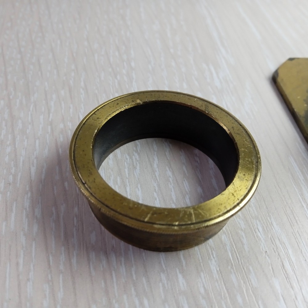 ANTIQUE BRASS COMPRESSORIUM SLIDE STAGE UK MICROSCOPE PART #0202