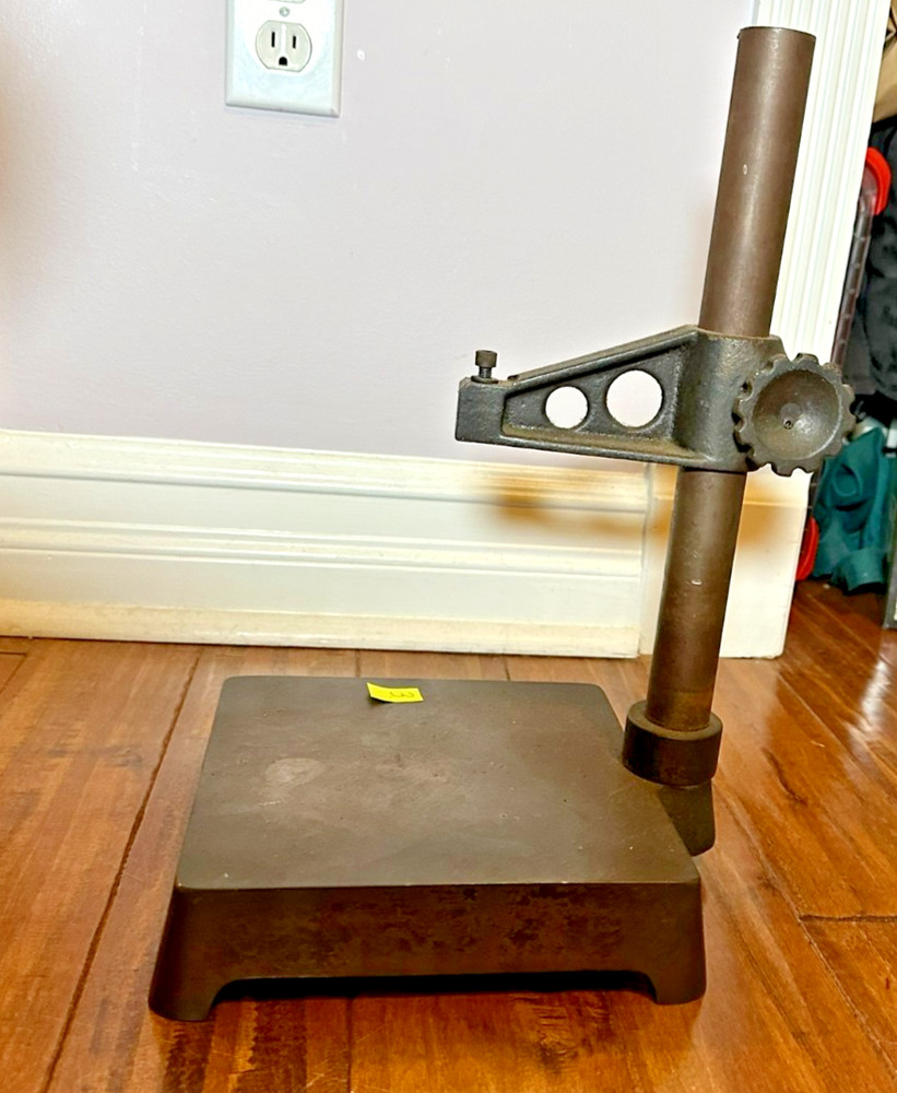 Indicator / Comparator Stand - 13" Tall - Cast Iron Surface Plate