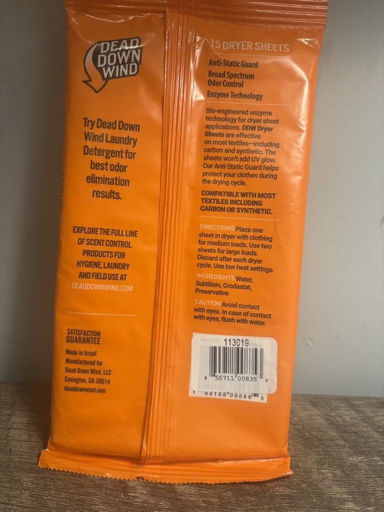 Dead Down Wind Dryer Sheets