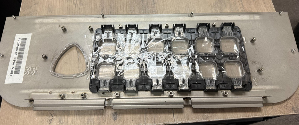 Aristocrat Button Panel P/N 225050 PANEL ONLY MISSING BIG BUTTON COVER