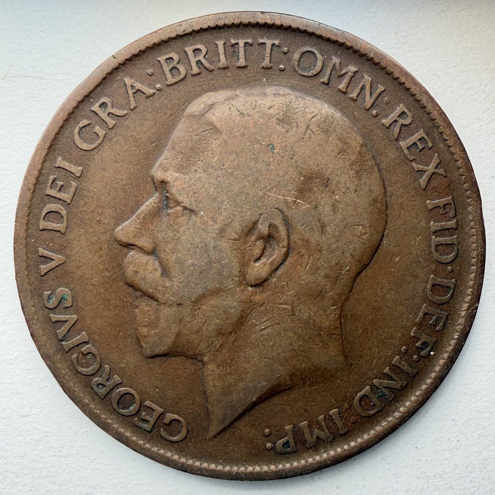 1911 Great Britain Large Penny Bronze